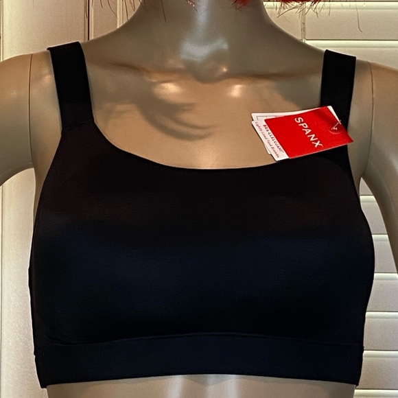 SPANX Bra-Llelujah! Lightly Lined Tank Bralette Very Black Size Medium NWT - Picture 3 of 7